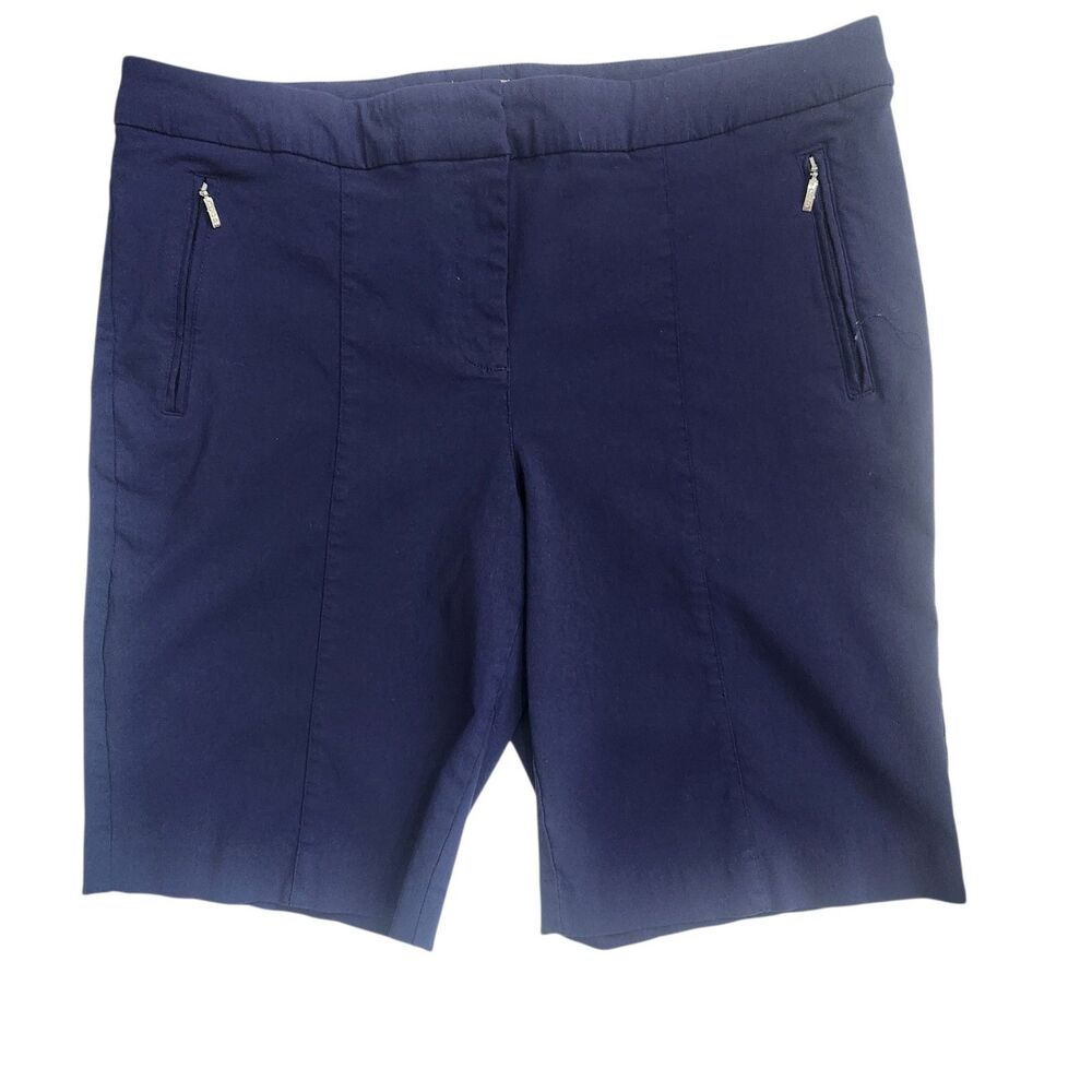 IZOD Golf Shorts 16 Blue Stretch Tailored Golfcore Quiet Luxury Coastal Bermuda